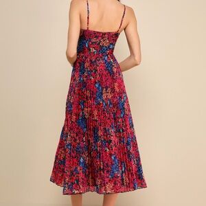 Lulu's Red and Blue Spaghetti Strap Sundress for Weddings